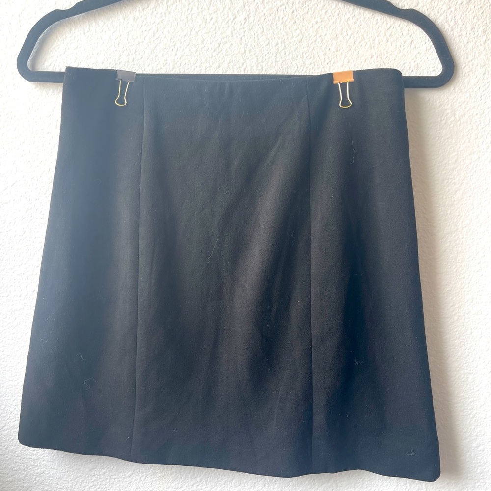 Black mini shirt